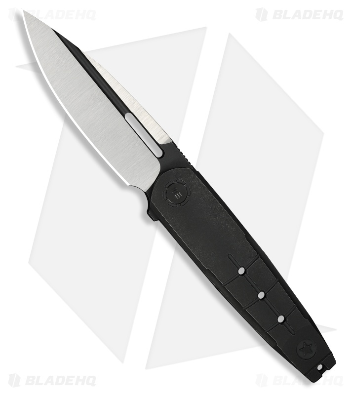 WE Knife Co. Hull Liner Lock Knife Black Ti & Endcap (3.9" Black SW/Satin)
