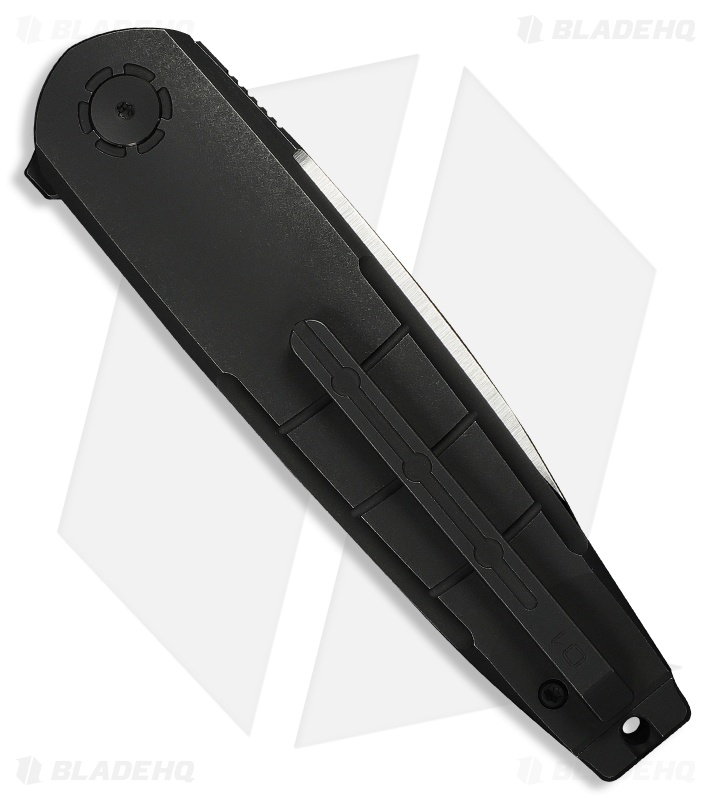 WE Knife Co. Hull Liner Lock Knife Black Ti & Endcap (3.9" Black SW/Satin)