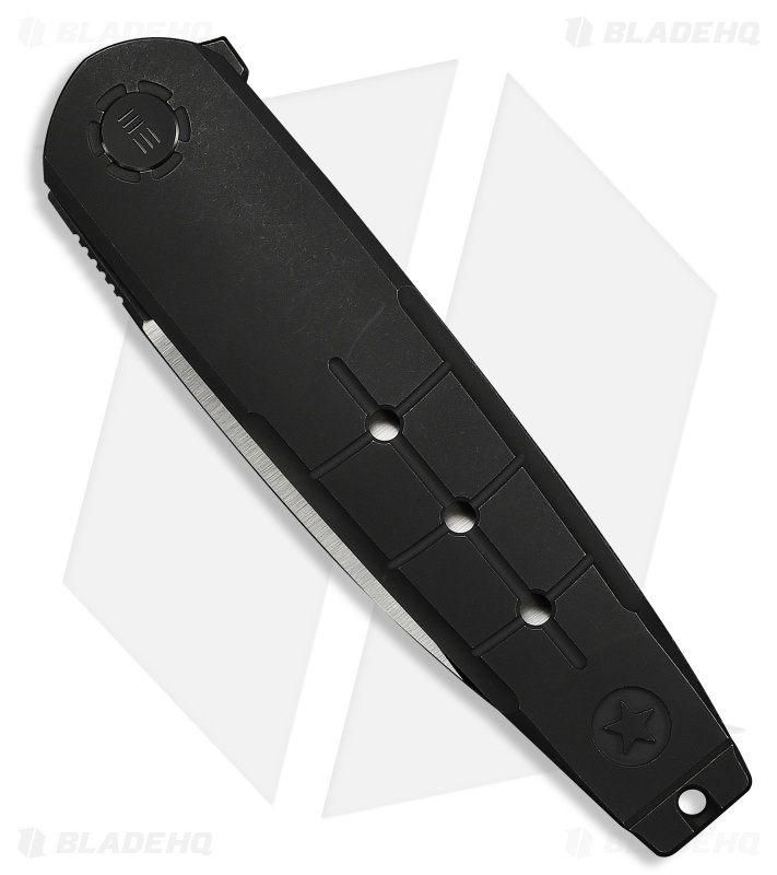 WE Knife Co. Hull Liner Lock Knife Black Ti & Endcap (3.9" Black SW/Satin)