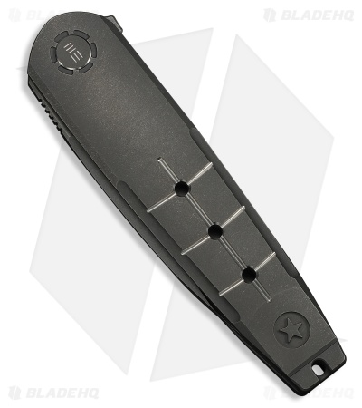WE Knife Co. Hull Liner Lock Knife Gray Ti & Endcap (3.9" Gray Stonewash)