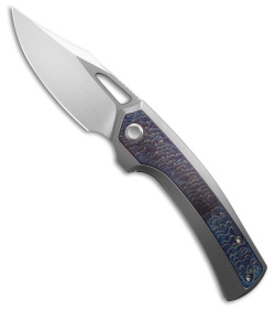 We Knife Co. WE Knife Co. Nefaris Frame Lock Knife Polished BB Ti + Flame Ti (3.5" Satin) - $359.00 at Blade HQ