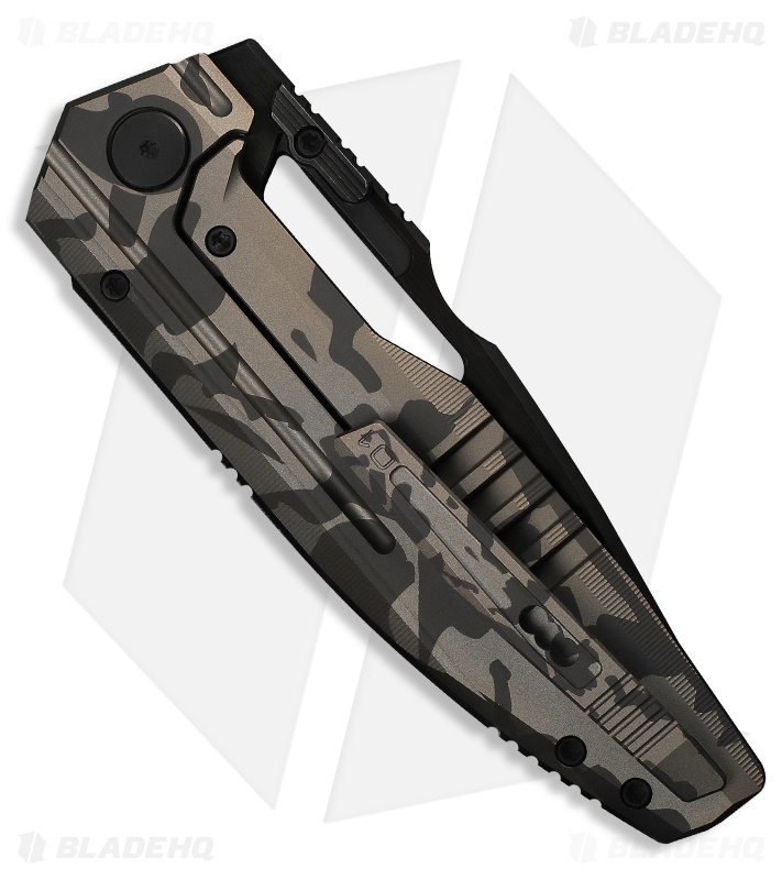 WE Knife Co. Reveille Frame Lock Knife Desert Terrain Titanium (3.8" Black SW)