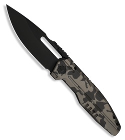 WE Knife Co. Reveille Frame Lock Knife Desert Terrain Titanium (3.8" Black SW)