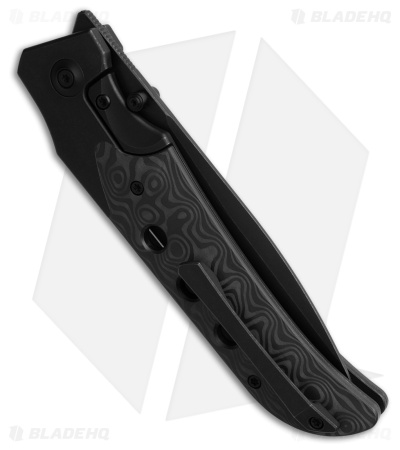 WE Knife Co. WE-Guthrie Frame Lock Knife Black Ti + Rose CF (3.9" Black SW)