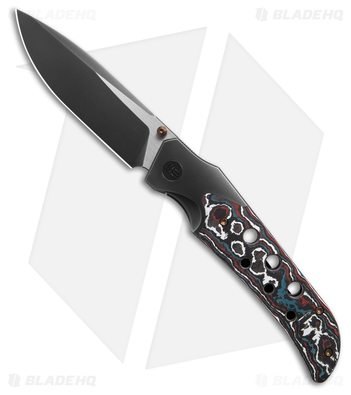 WE Knife Co. WE-Guthrie Frame Lock Knife Gray Ti + Nebula FC (3.9" Gray)