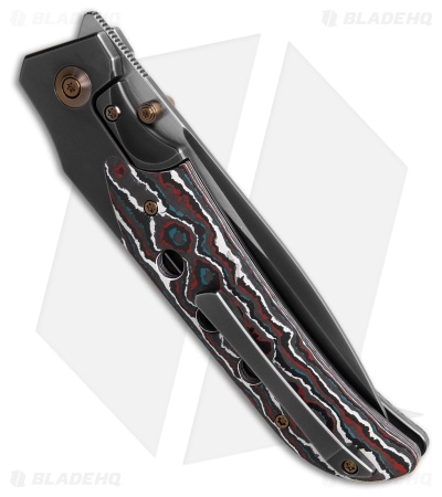 WE Knife Co. WE-Guthrie Frame Lock Knife Gray Ti + Nebula FC (3.9" Gray)