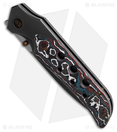 WE Knife Co. WE-Guthrie Frame Lock Knife Gray Ti + Nebula FC (3.9" Gray)