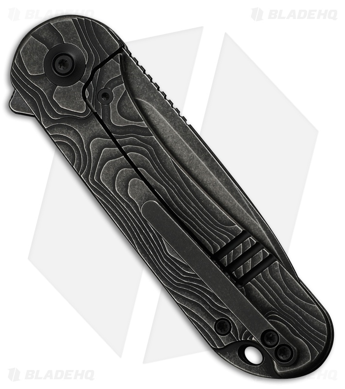 WE Knife Co. Elementum Frame Lock Knife Black Titanium (3" Black SW MagnaCut)