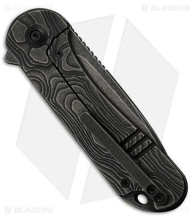 WE Knife Co. Elementum Frame Lock Knife Black Titanium (3" Black SW MagnaCut)