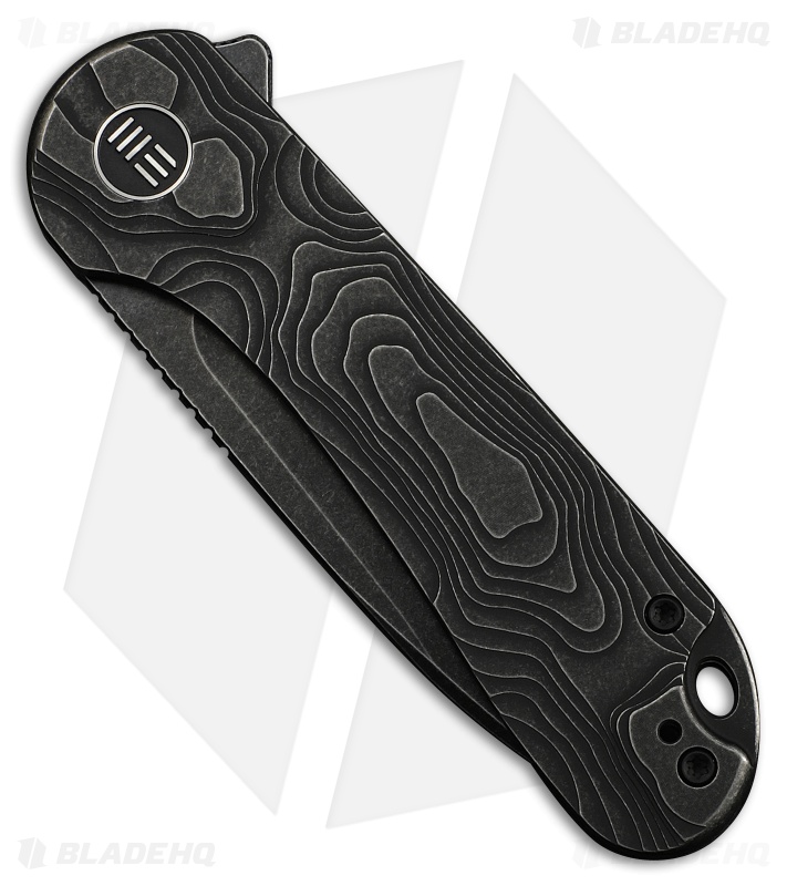 WE Knife Co. Elementum Frame Lock Knife Black Titanium (3" Black SW MagnaCut)