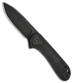 WE Knife Co. Elementum Frame Lock Knife Black Titanium (3" Black SW MagnaCut)
