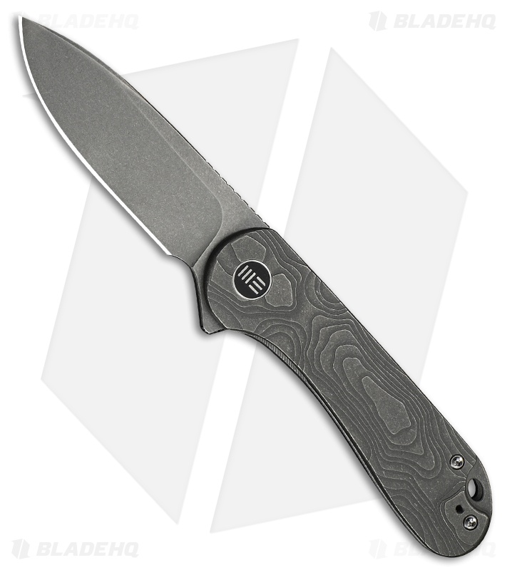 WE Knife Co. Elementum Frame Lock Knife Gray Titanium (3" Gray SW MagnaCut)