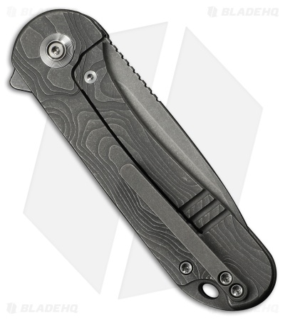 WE Knife Co. Elementum Frame Lock Knife Gray Titanium (3" Gray SW MagnaCut)