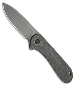 WE Knife Co. Elementum Frame Lock Knife Gray Titanium (3" Gray SW MagnaCut)