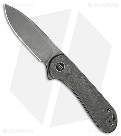 WE Knife Co. Elementum Frame Lock Knife Gray Titanium (3" Gray SW MagnaCut)