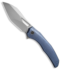 WE Knife Co. Ignio Frame Lock Knife Blue Titanium (3.5" Stonewash)