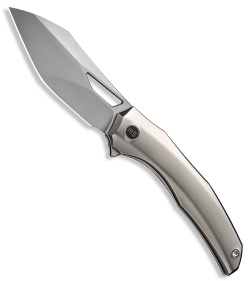 WE Knife Co. Ignio Frame Lock Knife Polished Titanium (3.3" Bead Blast)