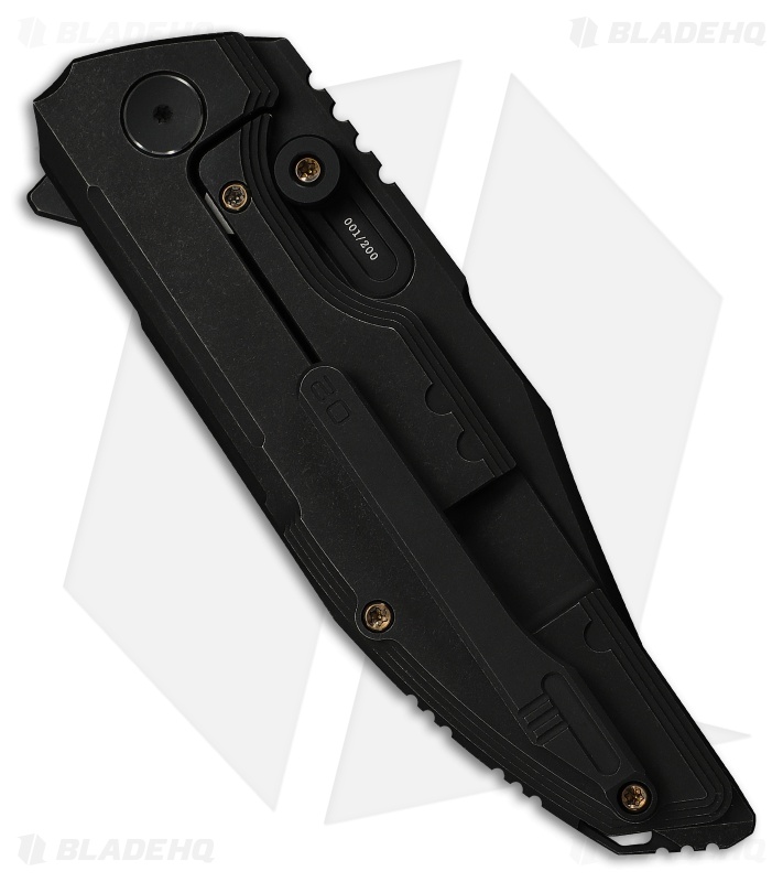 WE Knife Co. Muster Frame Lock Knife Black Titanium (3.8" Black SW)