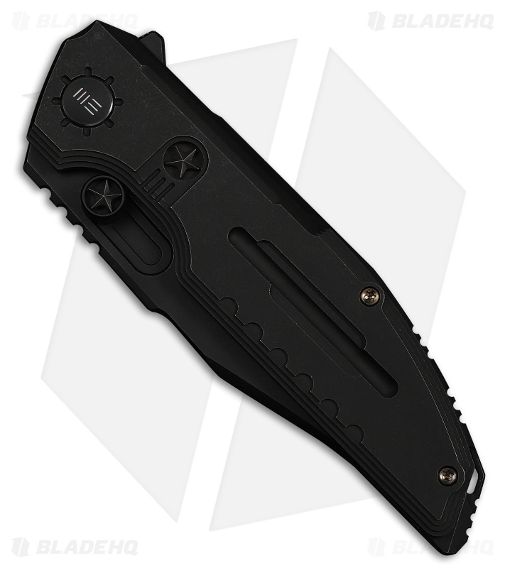 WE Knife Co. Muster Frame Lock Knife Black Titanium (3.8" Black SW)