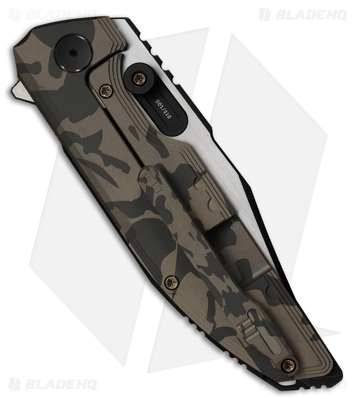 WE Knife Co. Muster Frame Lock Knife Desert Terrain Titanium (3.8" Two-Tone)