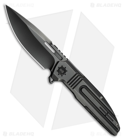 WE Knife Co. Tracks Frame Lock Knife Polished Gray Titanium (3.9" Polished Gray)