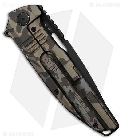 WE Knife Co. Tracks Frame Lock Knife Desert Terrain Titanium (3.9" Black SW)
