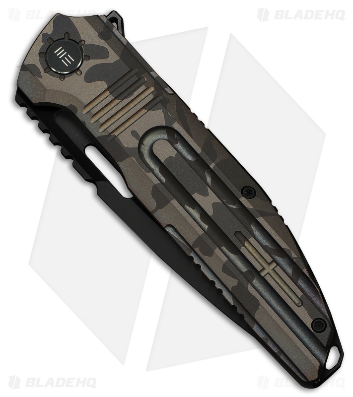 WE Knife Co. Tracks Frame Lock Knife Desert Terrain Titanium (3.9" Black SW)