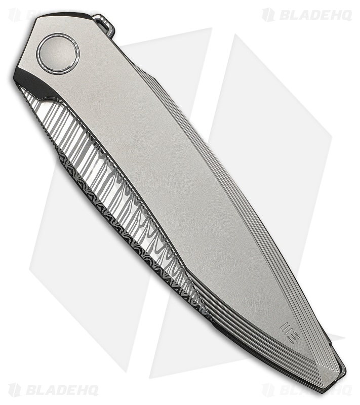WE Knife Co. Fluxor Liner Lock Knife Polished/Bead Blast Titanium (4" Fafnir)