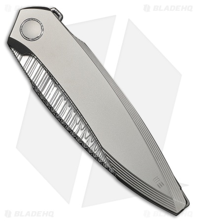 WE Knife Co. Fluxor Liner Lock Knife Polished/Bead Blast Titanium (4" Fafnir)