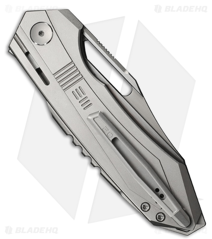 WE Knife Co. Bogey Nested Liner Lock Knife Gray Titanium (3.6" Satin/SW)