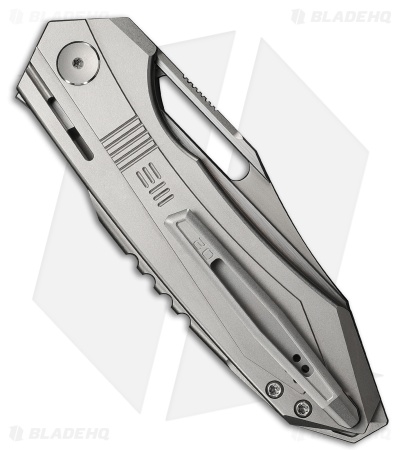 WE Knife Co. Bogey Nested Liner Lock Knife Gray Titanium (3.6" Satin/SW)