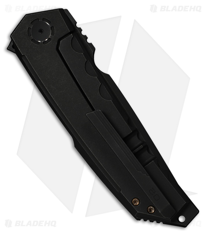 WE Knife Co. Capstan Frame Lock Knife Black Titanium (3.9" Black SW)