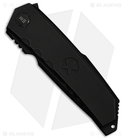 WE Knife Co. Capstan Frame Lock Knife Black Titanium (3.9" Black SW)