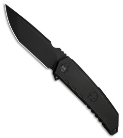WE Knife Co. Capstan Frame Lock Knife Black Titanium (3.9" Black SW)