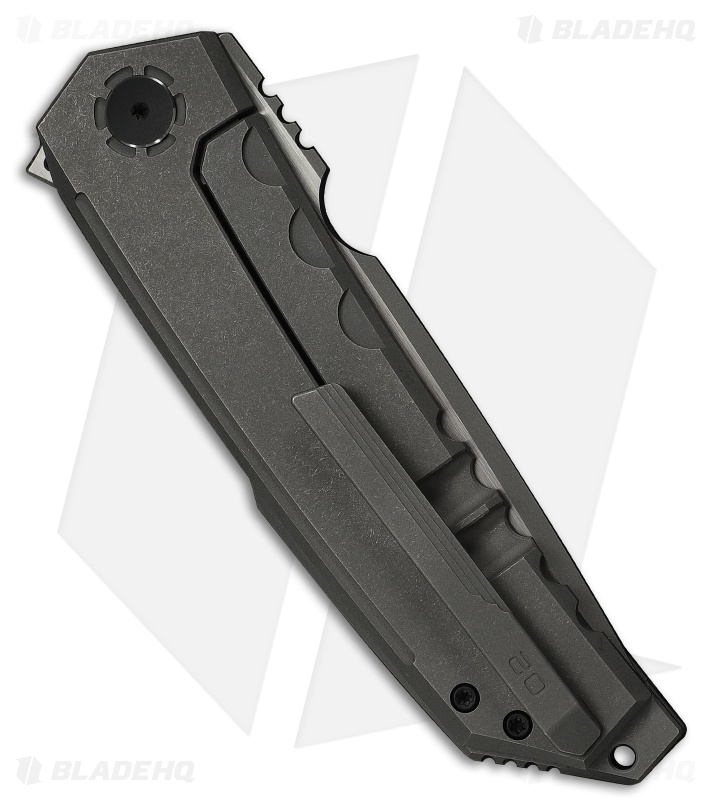 WE Knife Co. Capstan Frame Lock Knife Gray Titanium (3.9" Gray SW/Satin)