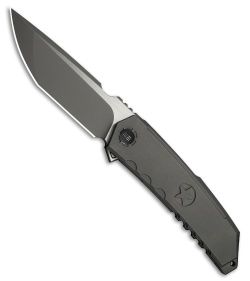 WE Knife Co. Capstan Frame Lock Knife Gray Titanium (3.9" Gray SW/Satin)