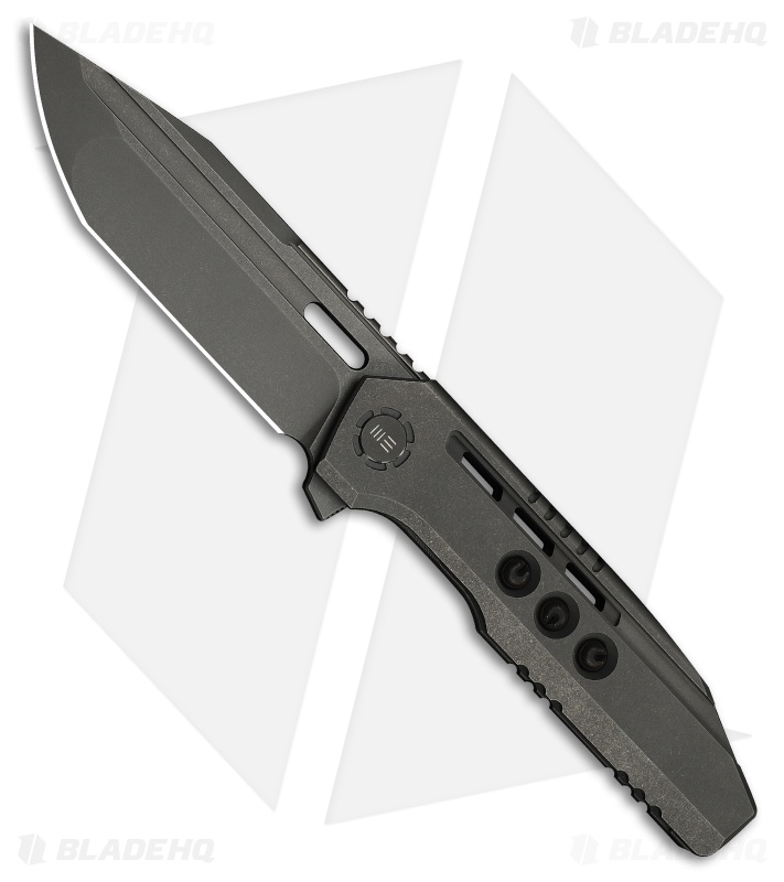 WE Knife Co. Gunwale Frame Lock Knife Gray Titanium (3.9" Gray SW)