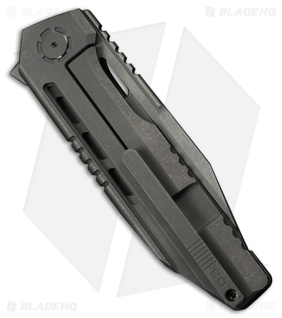 WE Knife Co. Gunwale Frame Lock Knife Gray Titanium (3.9" Gray SW)