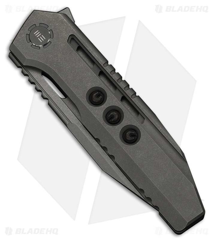 WE Knife Co. Gunwale Frame Lock Knife Gray Titanium (3.9" Gray SW)