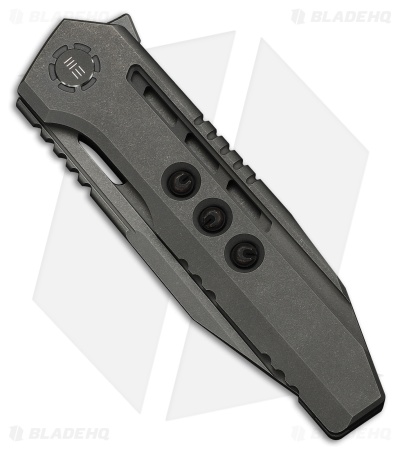 WE Knife Co. Gunwale Frame Lock Knife Gray Titanium (3.9" Gray SW)