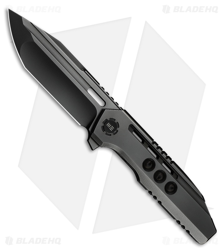 WE Knife Co. Gunwale Frame Lock Knife Polished Gray Ti (3.9" Polished Gray)