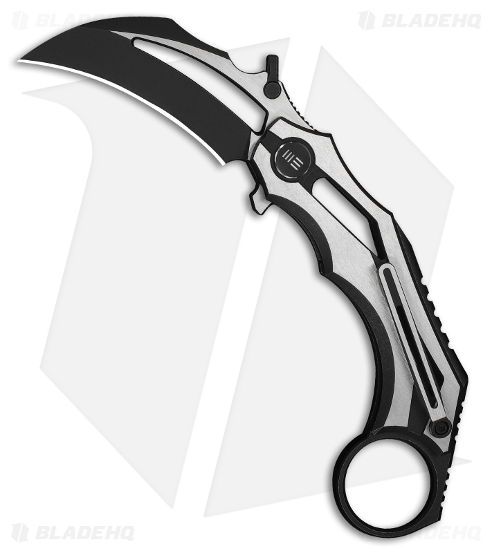 WE Knife Co. Cryonix Liner Lock Knife Two-Tone Black/Satin Ti (2" Two-Tone)