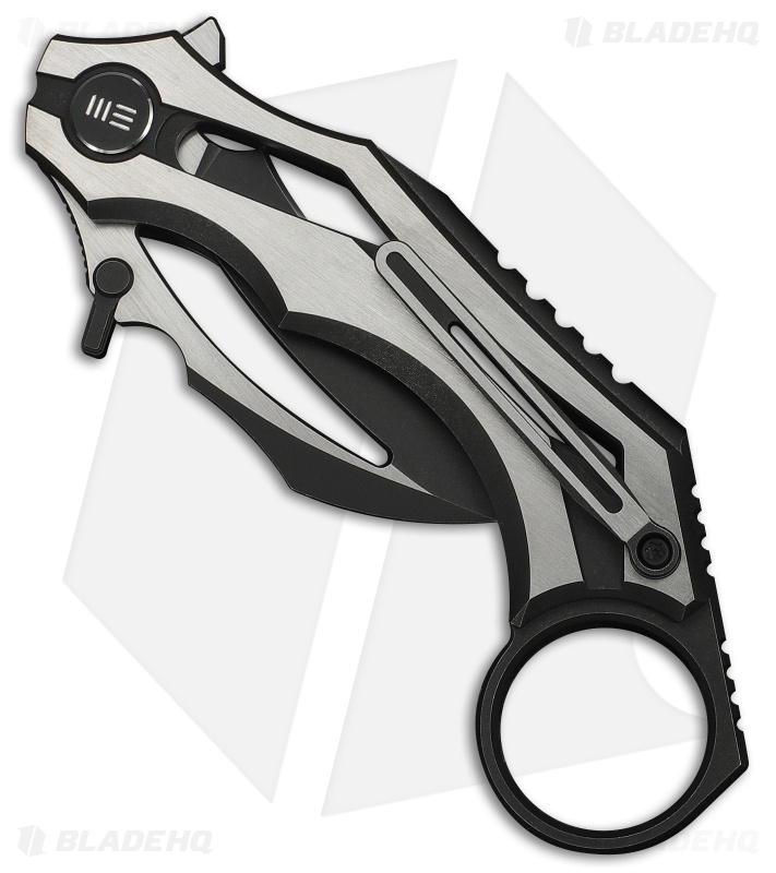 WE Knife Co. Cryonix Liner Lock Knife Two-Tone Black/Satin Ti (2" Two-Tone)