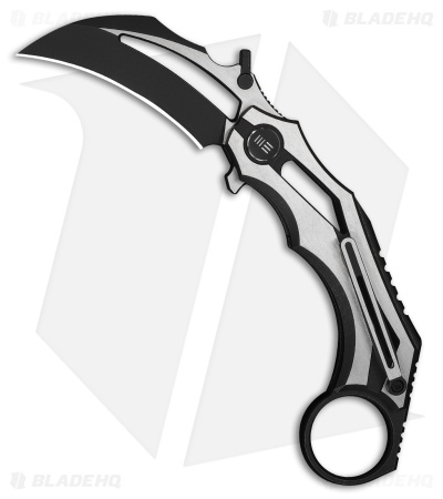 WE Knife Co. Cryonix Liner Lock Knife Two-Tone Black/Satin Ti (2" Two-Tone)