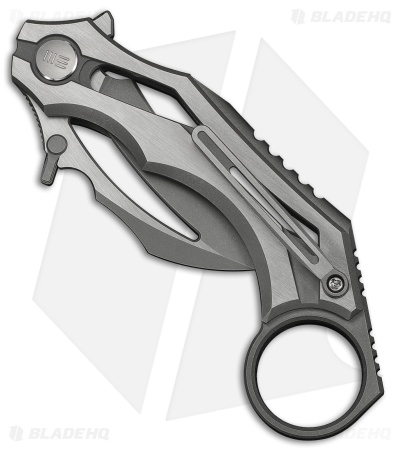 WE Knife Co. Cryonix Liner Lock Knife Two-Tone Gray/Satin Ti (2" Gray SW/Satin)