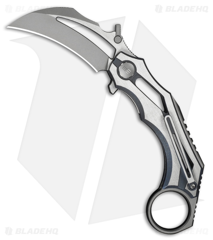 WE Knife Co. Cryonix Liner Lock Knife Two-Tone Blue/Satin Ti (2" SW/Satin)