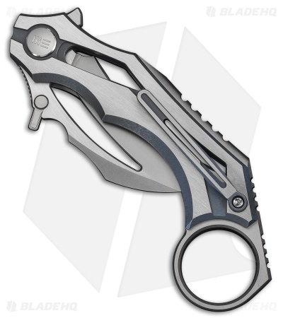 WE Knife Co. Cryonix Liner Lock Knife Two-Tone Blue/Satin Ti (2" SW/Satin)