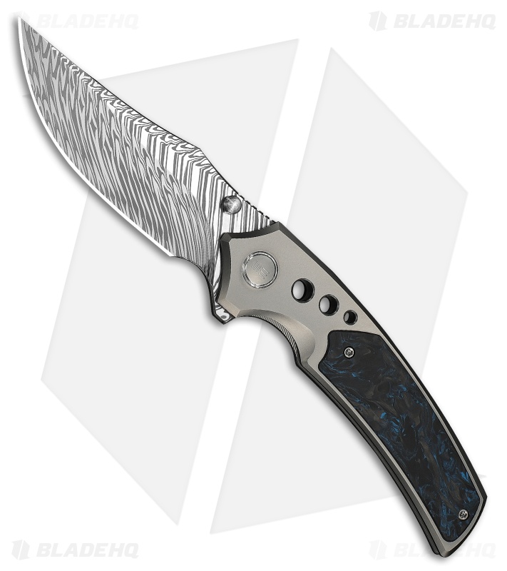 WE Knife Co. Skynix | Gray Ti Black/Blue CF | Fafnir