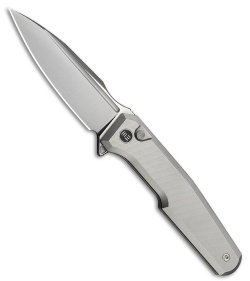 WE Knife Co. Dressytak Button Lock Knife Gray Titanium (3.4" Satin)