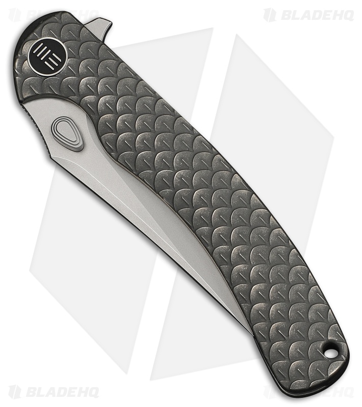 WE Knife Co. Dracarys Frame Lock Knife Gray Dragon Scale Ti (3.6" SW)